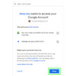 setup google drive in bmo app